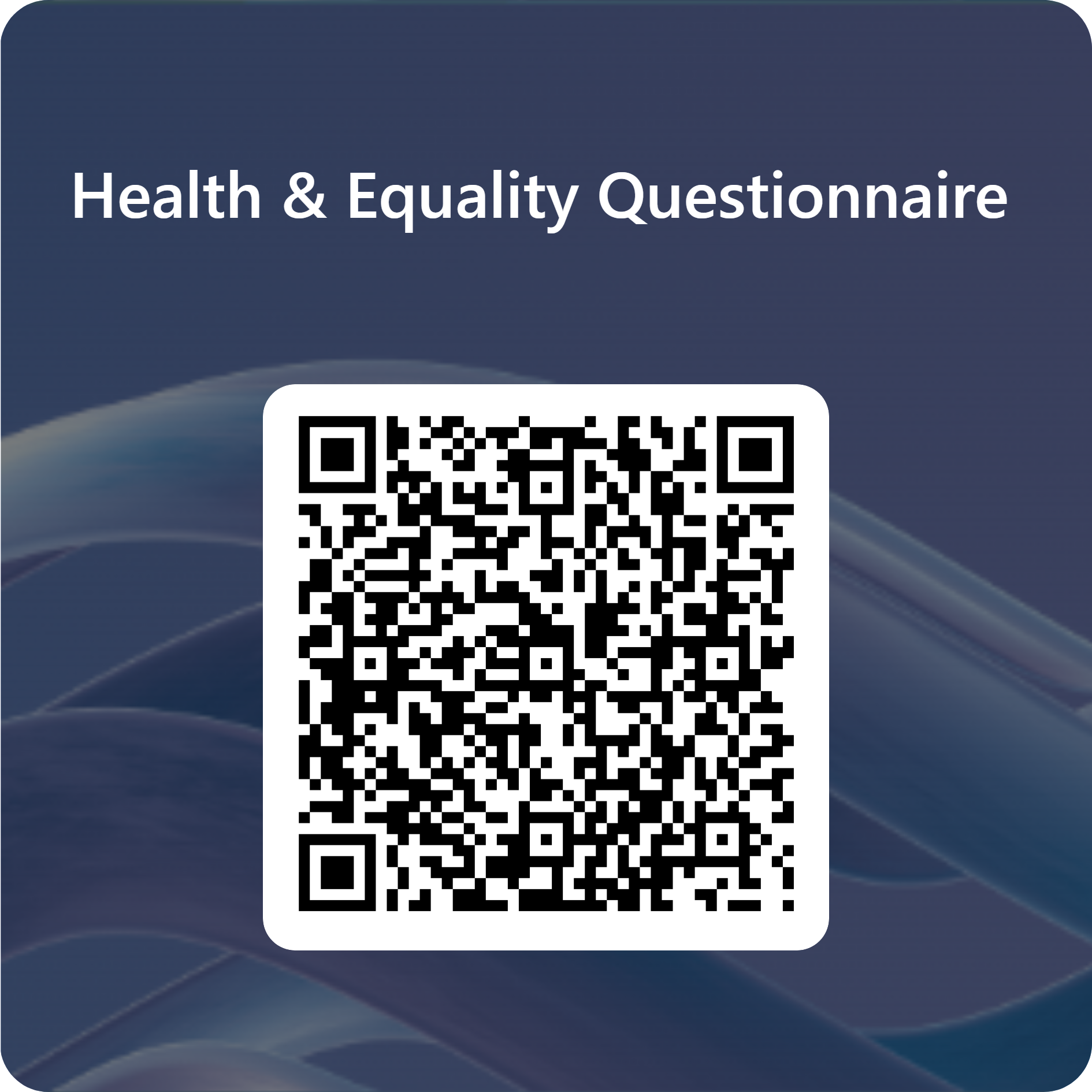 qrcode for health equality questionnaire