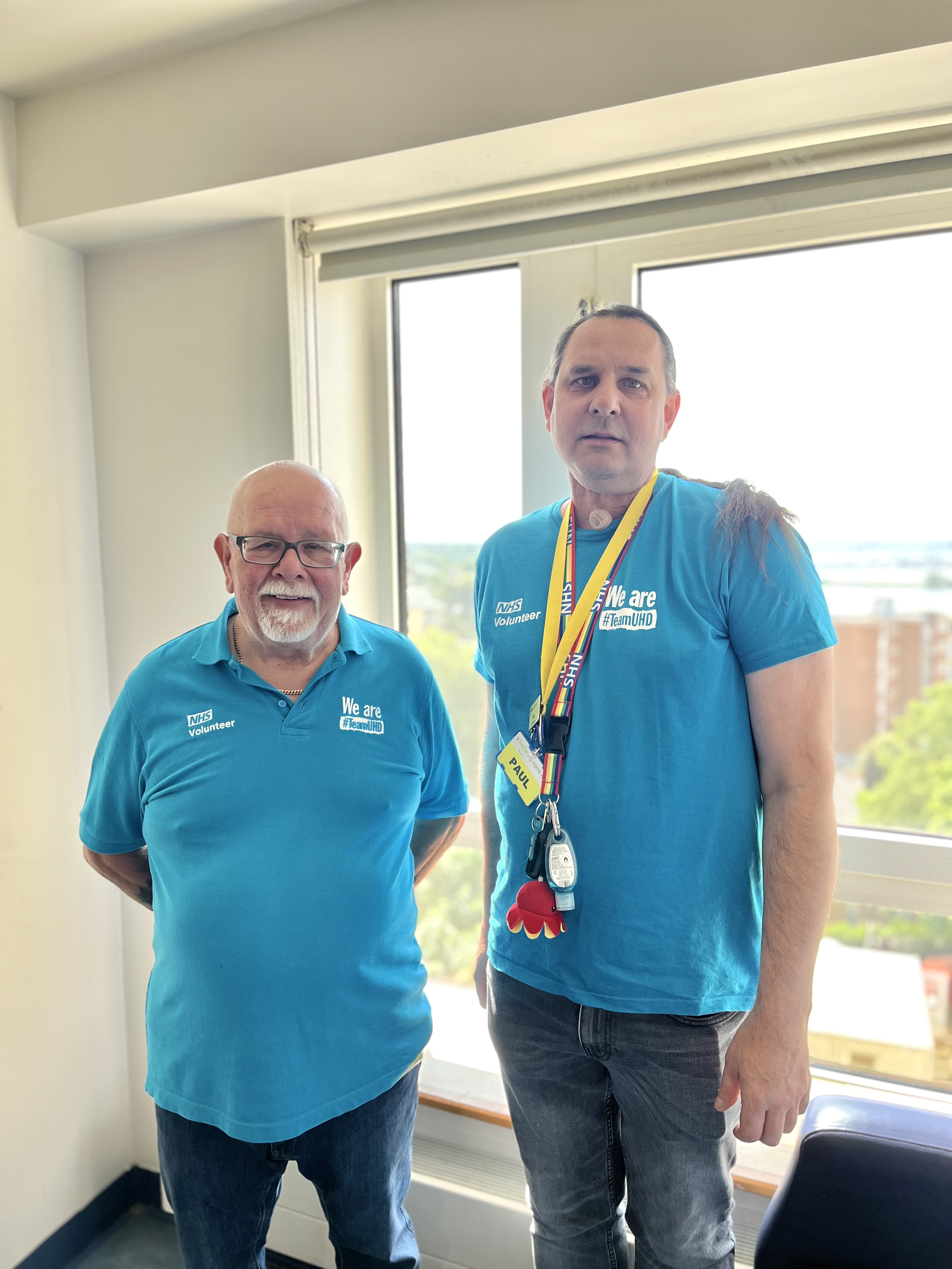 Volunteers Dave and Paul A5 Poole Hospital 
