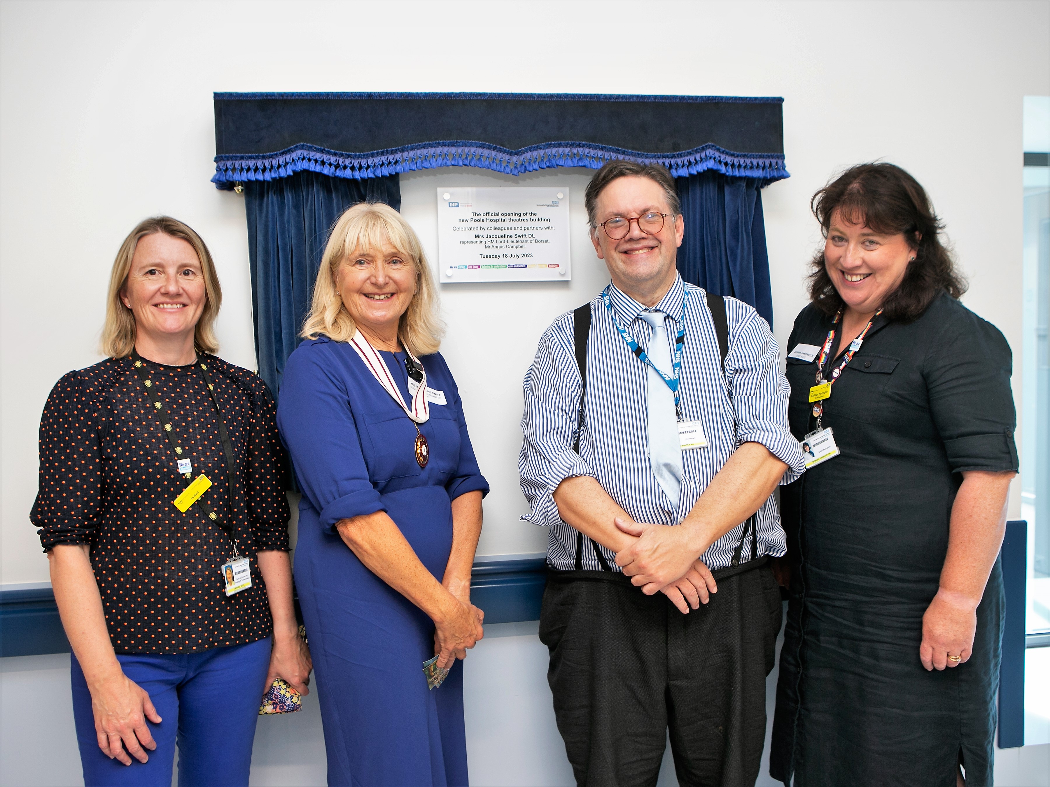 poole theatres opening jacqueline swift and plaque