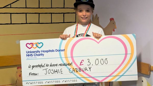 young boy raises 3000 for university hospitals dorset nhs charity to weave hope for epilepsy care