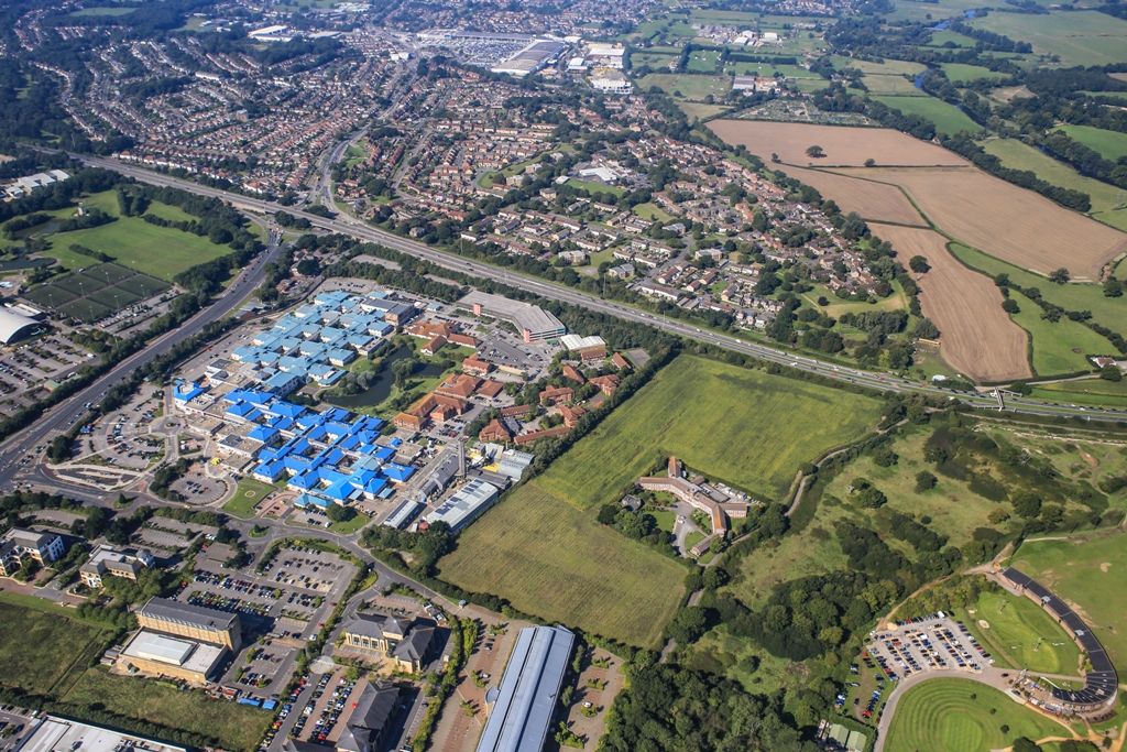 Wessex Fields aerial 