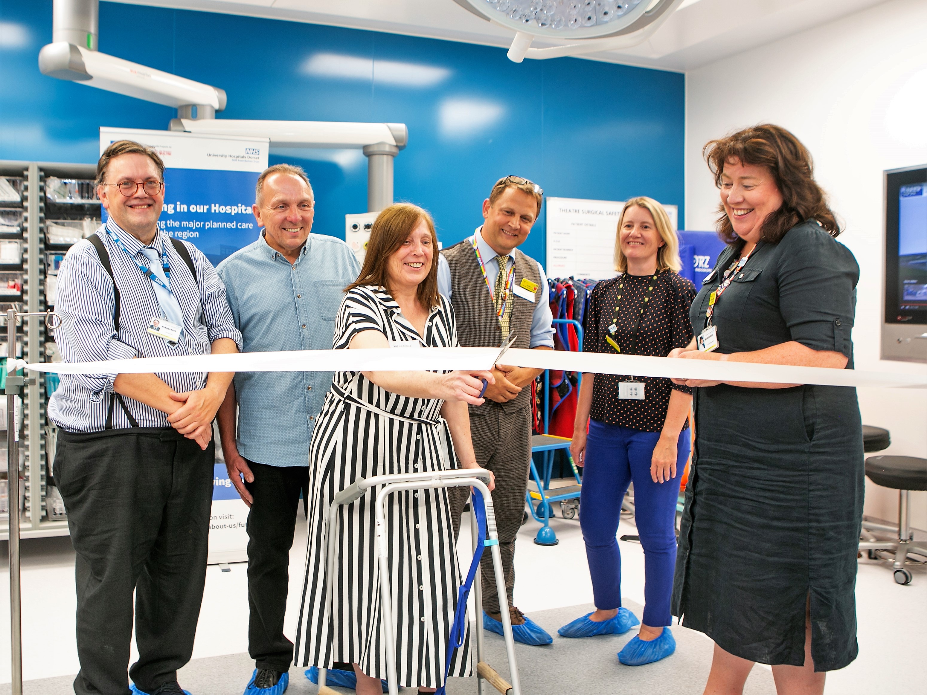 First patient helps celebrate hospital theatres opening