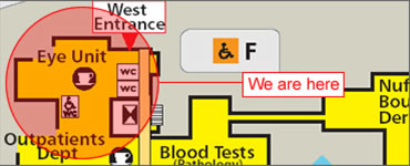 map of eye unit location