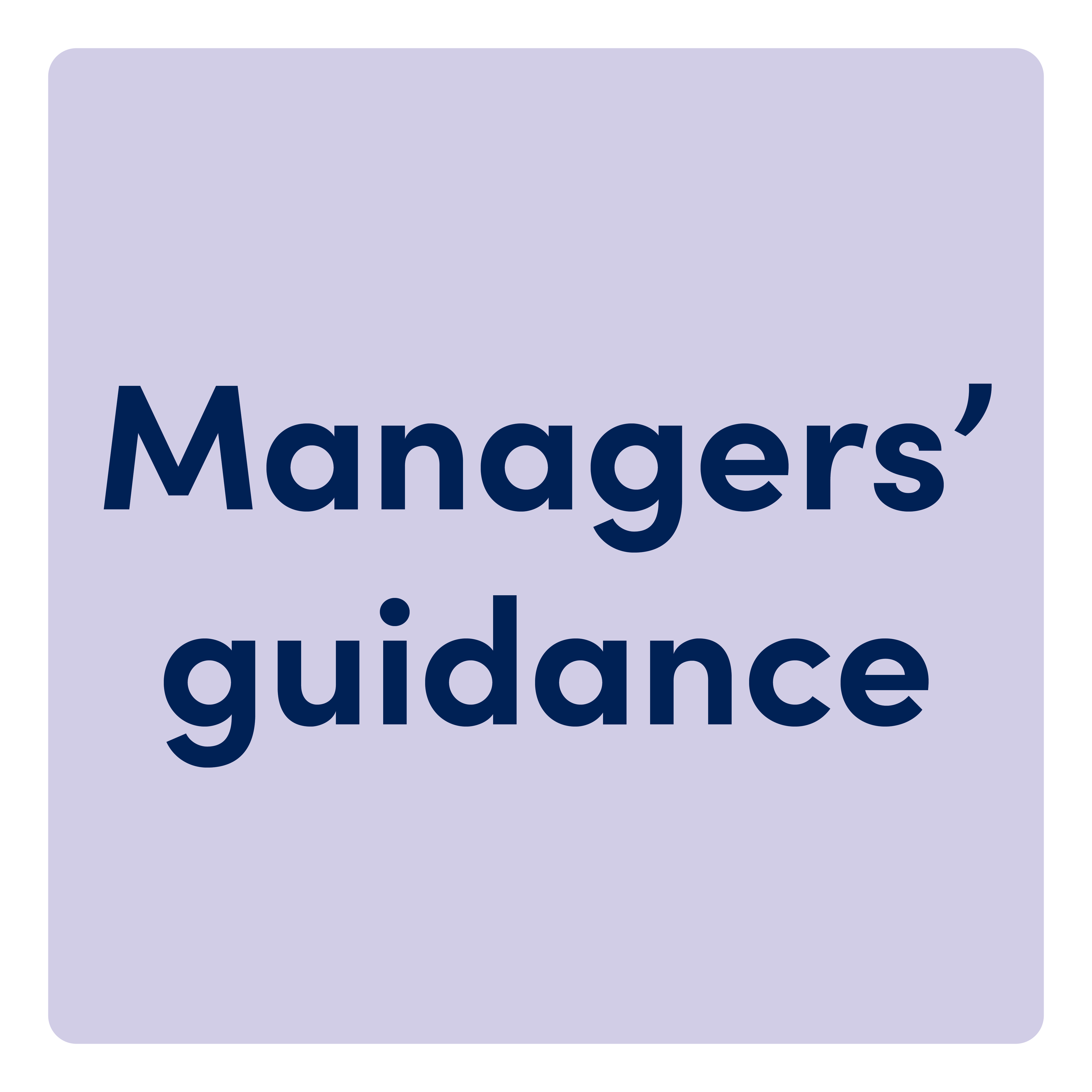 Managers' guidance