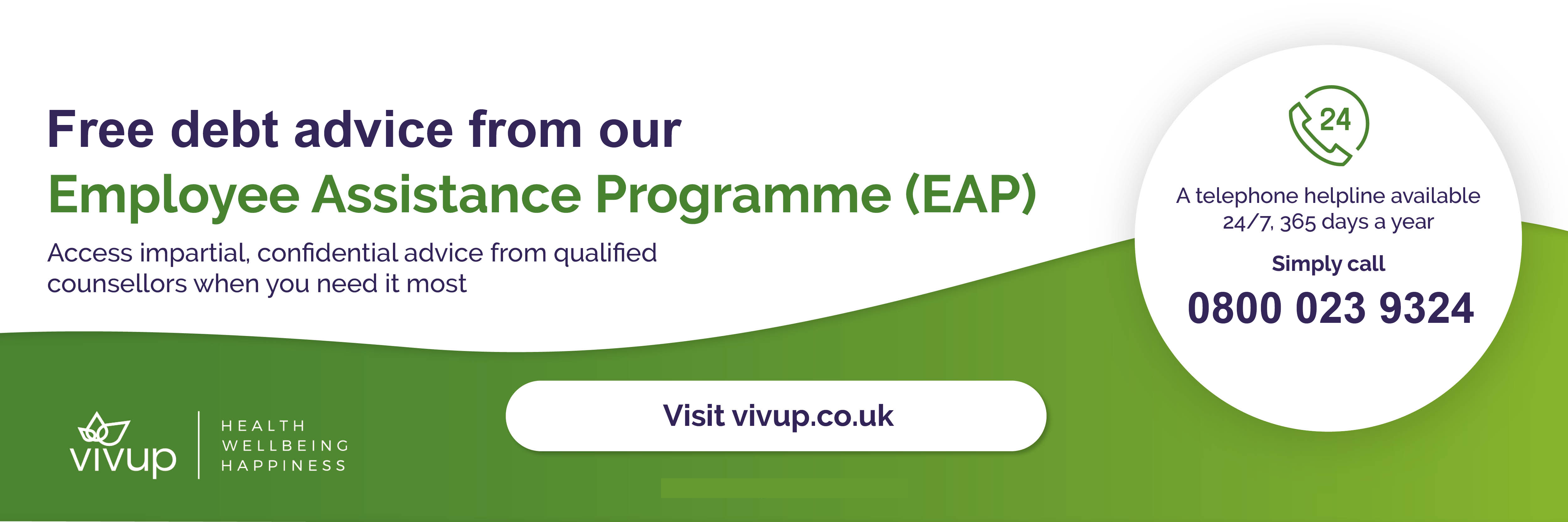 vivup web banner free debt advice